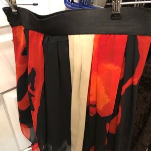 Vince Camuto silk skirt